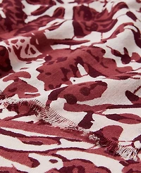 Ann Taylor Weekend Collection Floral Scarf Winter White Women's