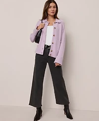 Ann Taylor Weekend Collection Collared Cardigan Women's
