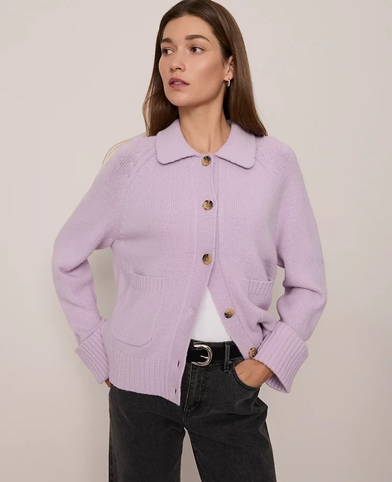 Ann Taylor Weekend Collection Collared Cardigan Women's