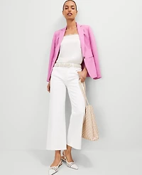 Ann Taylor The Petite Hutton Blazer in Twill Size 8 Pink Orchid Women's