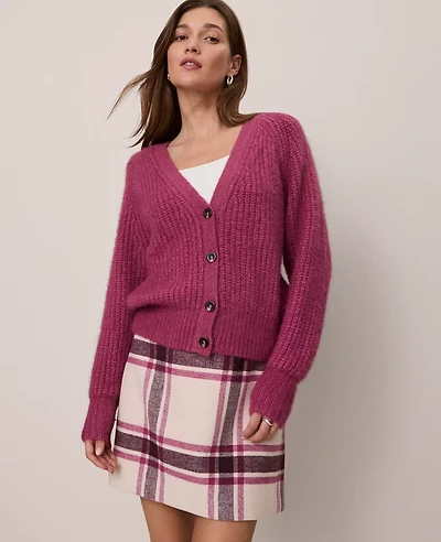 Ann Taylor Weekend Collection Cozy Ribbed Cardigan Women's
