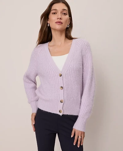 Ann Taylor Weekend Collection Cozy Ribbed Cardigan Women's