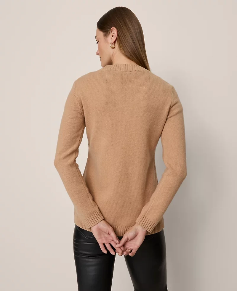 Ann Taylor Curved Hem Longline Cardigan Women's