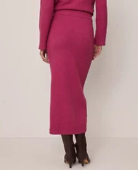 Ann Taylor Weekend Collection Ribbed Sweater Skirt Strawberry Shortcake Women's