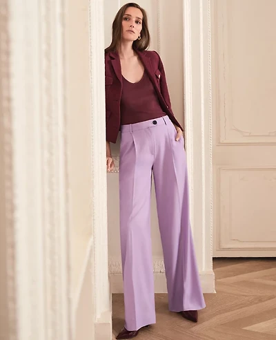 Ann Taylor The Petite Modern Wide-Leg Trouser Pant Women's