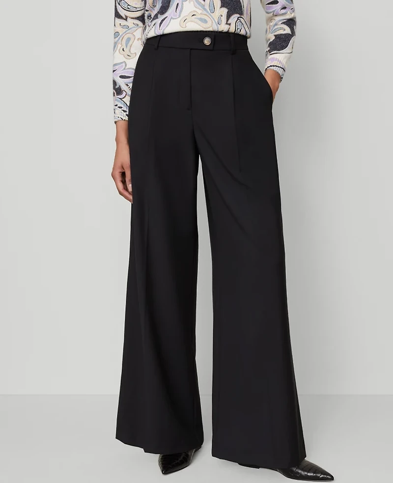 Ann Taylor The Petite Modern Wide-Leg Trouser Pant Women's