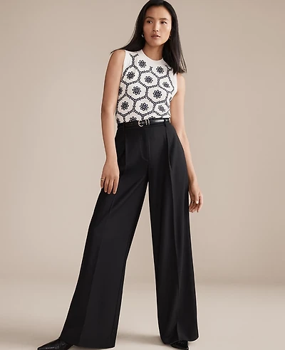 Ann Taylor The Petite Modern Wide-Leg Trouser Pant Women's