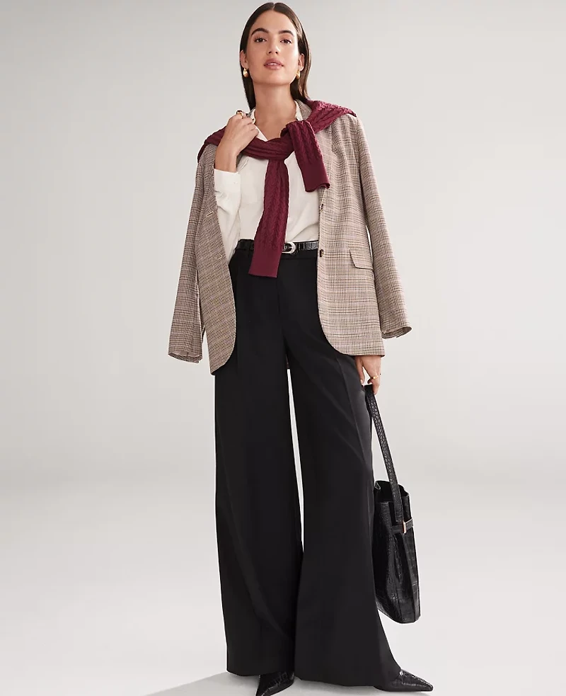 Ann Taylor The Petite Modern Wide-Leg Trouser Pant Women's