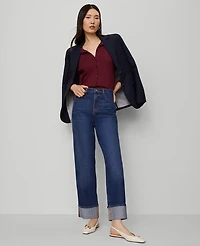 Ann Taylor The Petite Oversized Cutaway Blazer Women's