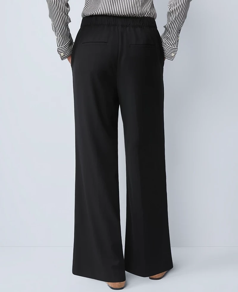 Ann Taylor Petite Wide-Leg Jogger Pant Women's