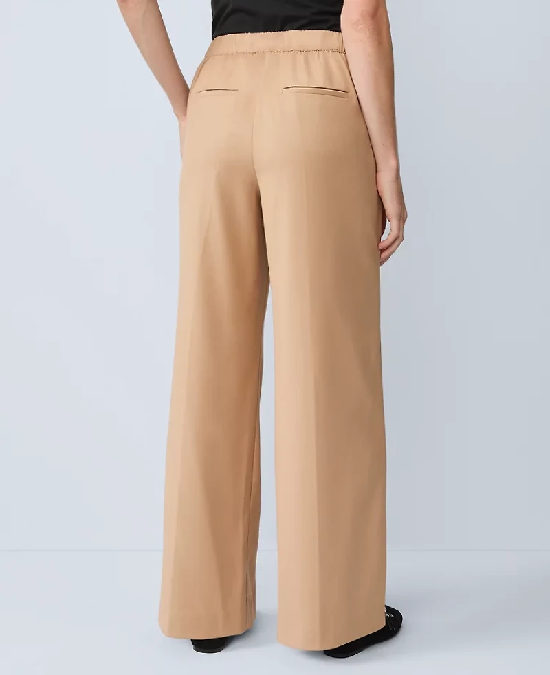 Ann Taylor Petite Wide-Leg Jogger Pant Women's