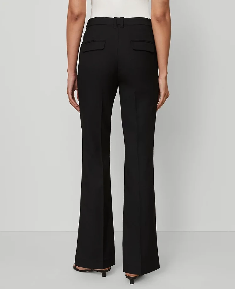 Ann Taylor The Slim Flare Trouser Pant Bi-Stretch - Curvy Fit Women's