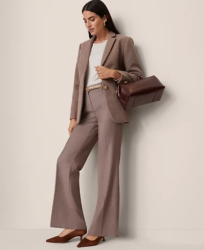Ann Taylor The Petite Jayne Trouser Pant Cardamom Heather Women's