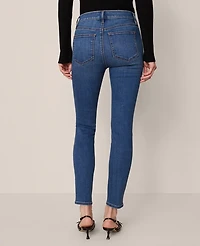 Ann Taylor Petite Mid Rise Skinny Jeans Classic Wash — Curvy Fit Women's