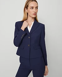 Ann Taylor The Petite Shorter Two Button Blazer Bi-Stretch Women's