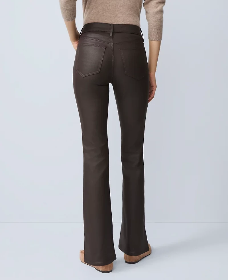 Ann Taylor The Coated Boot Jean Brown Women's