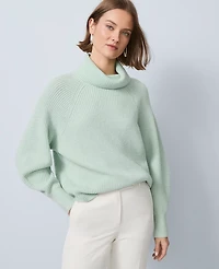 Ann Taylor Ribbed Turtleneck Sweater Women's