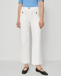 Ann Taylor Petite Weekend Collection Sateen Patch Pocket Pant Women's