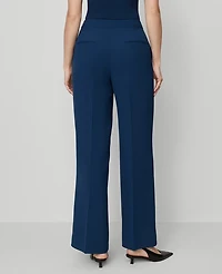 Ann Taylor The Wide-Leg Pant Fluid Crepe — Curvy Fit Moonlit Backdrop Women's