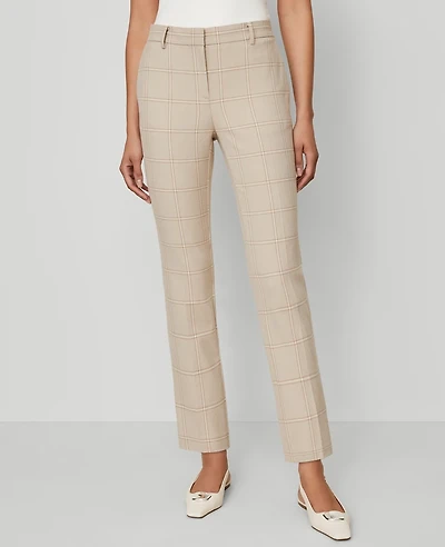 Ann Taylor The Petite Eva Ankle Pant - Curvy Fit Neutral Multi Women's