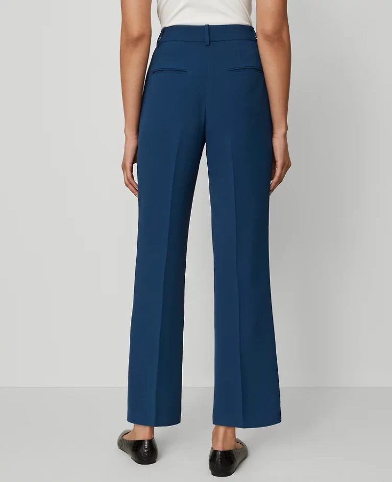 Ann Taylor The Petite Flare Ankle Pant Fluid Crepe - Curvy Fit Moonlit Backdrop Women's