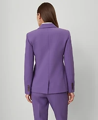 Ann Taylor The Petite Hutton Blazer Doubleweave Majestic Violet Women's