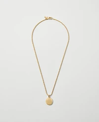 Ann Taylor Rope Chain Pendant Necklace Goldtone Women's