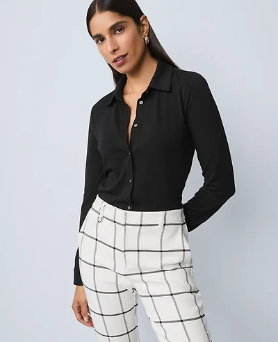 Ann Taylor Petite Button Down Shirt Women's