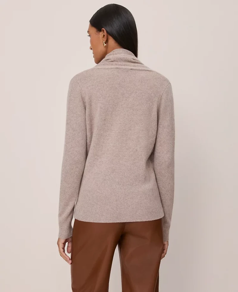 Ann Taylor Cashmere Shawl Collar Sweater Women's