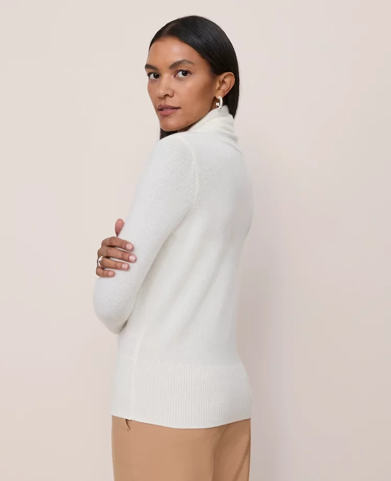 Ann Taylor Cashmere Shawl Collar Sweater Women's