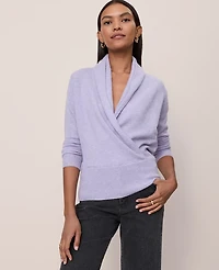 Ann Taylor Cashmere Shawl Collar Sweater Women's