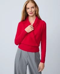 Ann Taylor Cashmere Shawl Collar Sweater Women's