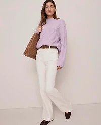 Ann Taylor Petite Weekend Collection Cable Sweater Women's