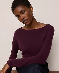 Ann Taylor Cashmere Off-The-Shoulder Sweater Women's