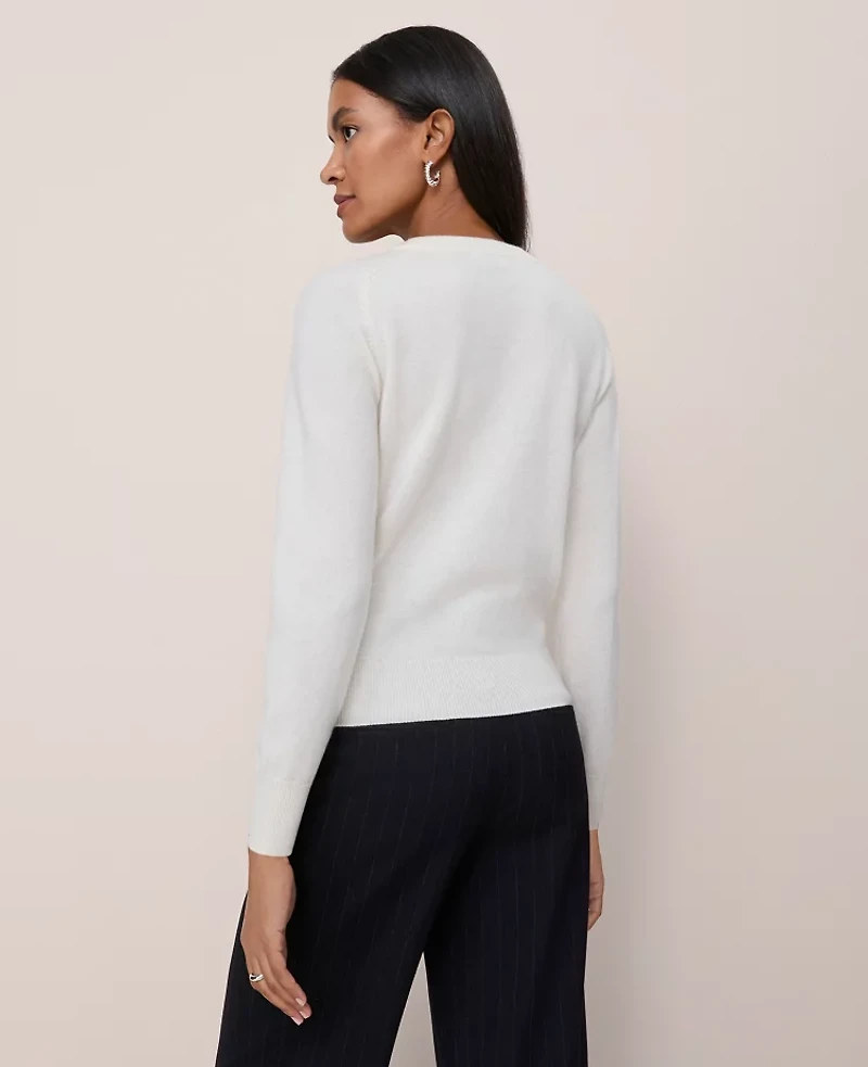 Ann Taylor Cashmere Crew Neck Sweater Women's