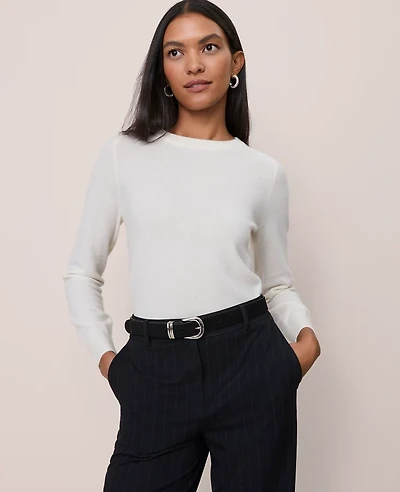 Ann Taylor Cashmere Crew Neck Sweater Women's