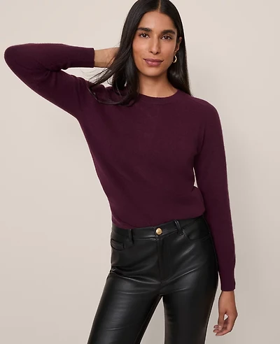 Ann Taylor Cashmere Crew Neck Sweater Women's