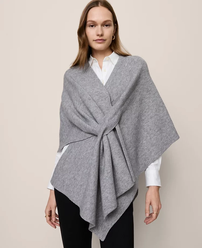 Ann Taylor Wrap Poncho Women's