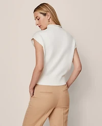 Ann Taylor Roll Neck Sweater Vest Women's