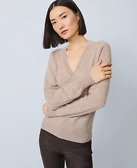 Ann Taylor Cashmere V-Neck Sweater Women's