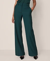 Ann Taylor The Petite Wide-Leg Pant Pine Grove Women's