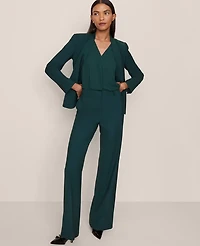 Ann Taylor The Petite Wide-Leg Pant Pine Grove Women's