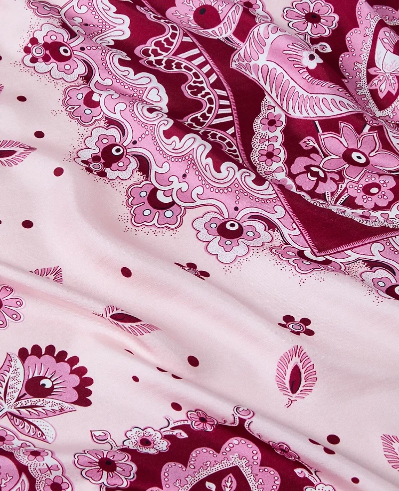 Ann Taylor Silk Scarf Poised Plum Women's