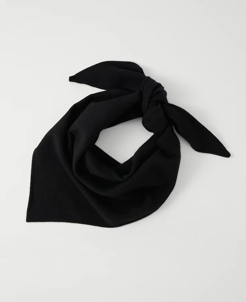 Ann Taylor Triangle Wrap Scarf Black Women's