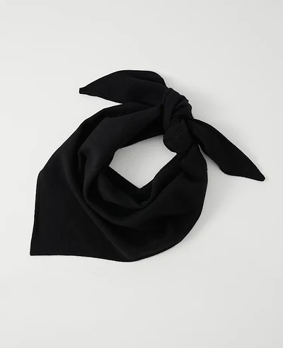 Ann Taylor Triangle Wrap Scarf Black Women's