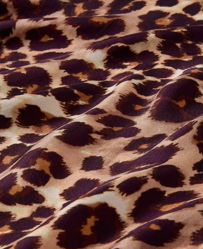 Ann Taylor Animal Print Triangle Silk Scarf Brown Multi Women's