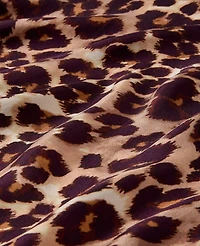 Ann Taylor Animal Print Triangle Silk Scarf Brown Multi Women's