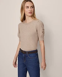 Ann Taylor Weekend Collection Ruched Sweater T-Shirt Women's