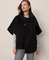 Ann Taylor Zip Scarf Poncho Women's