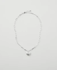 Ann Taylor Metal Heart Pendant Necklace Women's